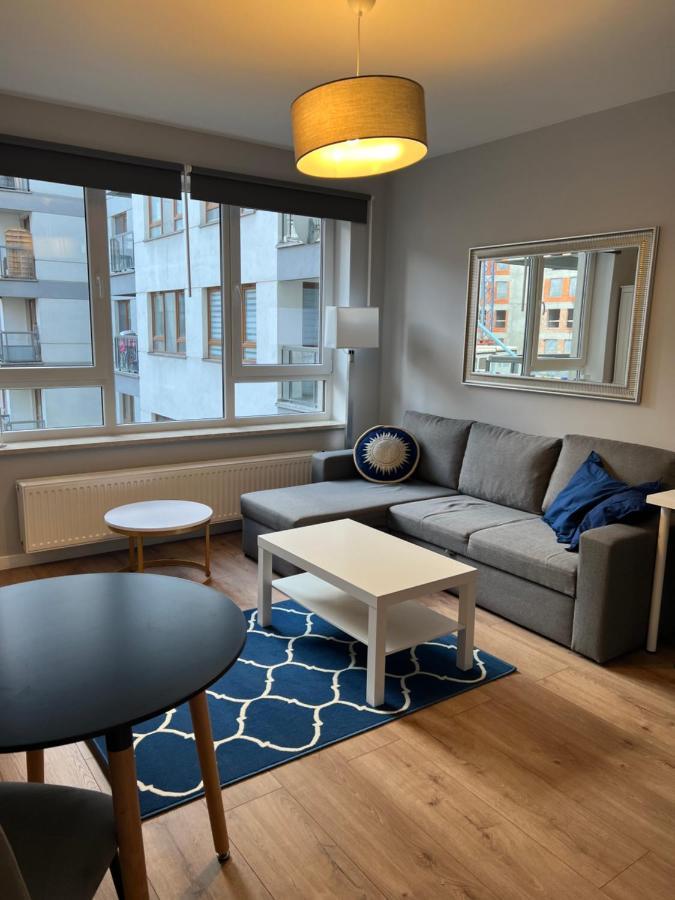 Ferienwohnung Krakowska Blue Studio Free Parking 2 Warschau Exterior foto